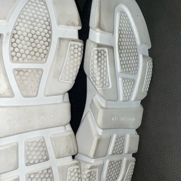 Balenciaga Men's Black and White Sock Sneakers - Picture 5 of 6